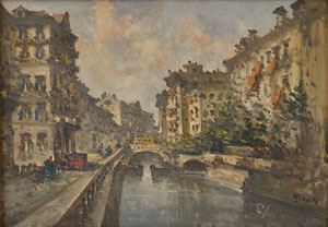 Milan via Senato - Giuseppe Riva