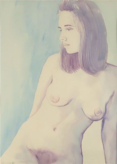 Akt by Andrej Smolák, 1990