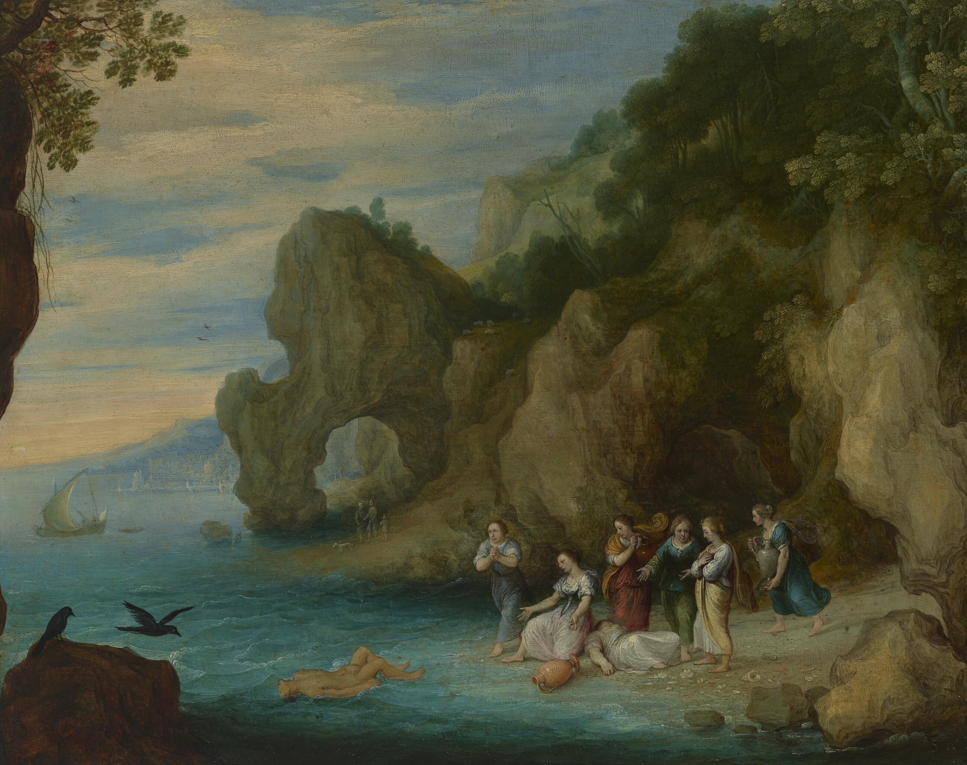 Adriaen Van Stalbemt | Hecuba discovering the body of Polydorus | MutualArt