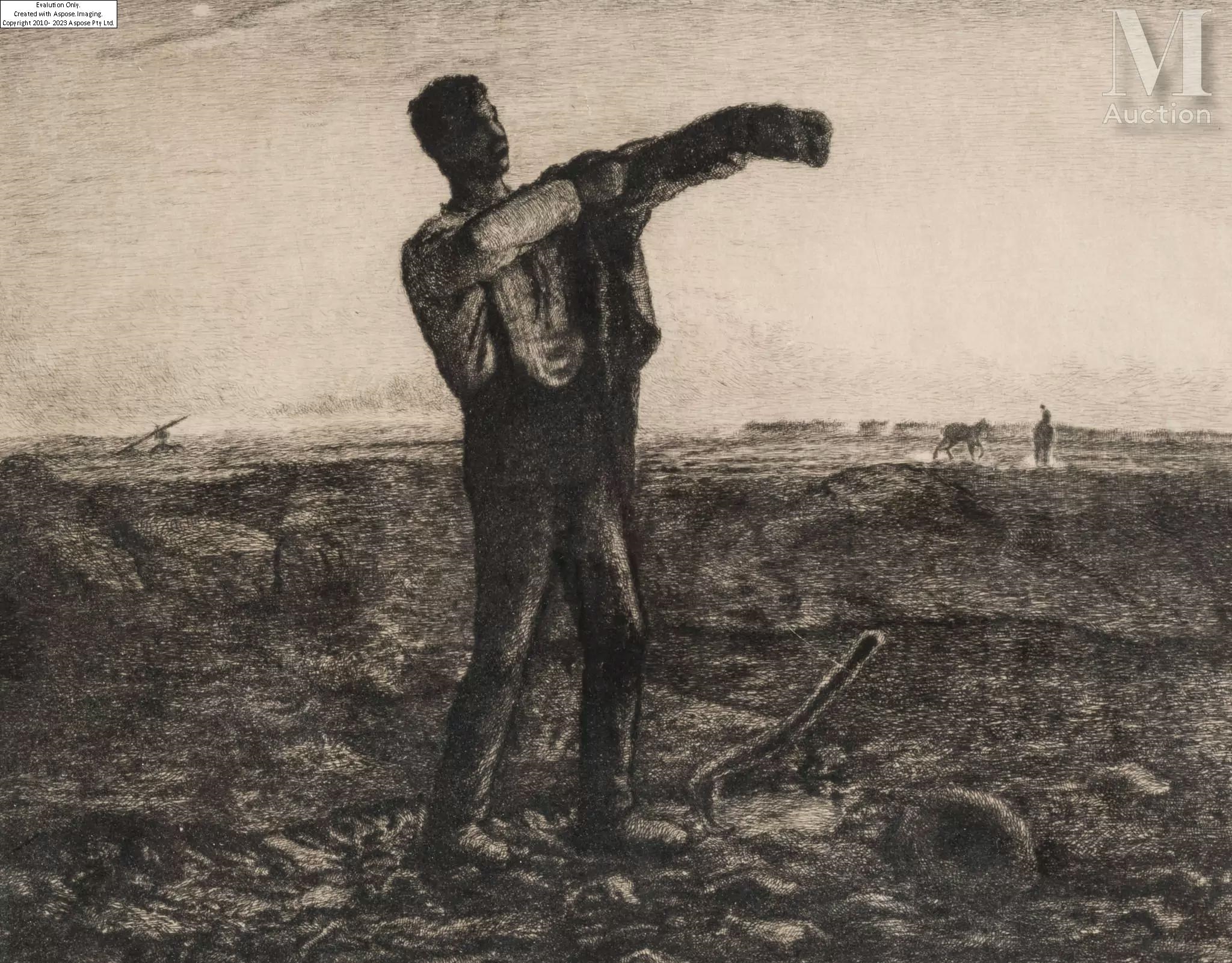Jean-François Millet | fin de journée | MutualArt