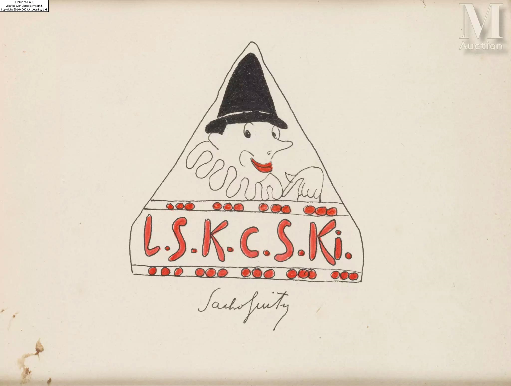 Projet de publicité L.S.K.C.S.Ki. pour le chocolat ELESKA - Sacha Guitry