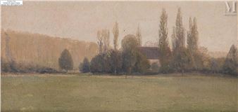 Maison au milieu des arbres - Adolpe Giraldon