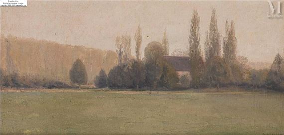 Maison au milieu des arbres - Adolpe Giraldon