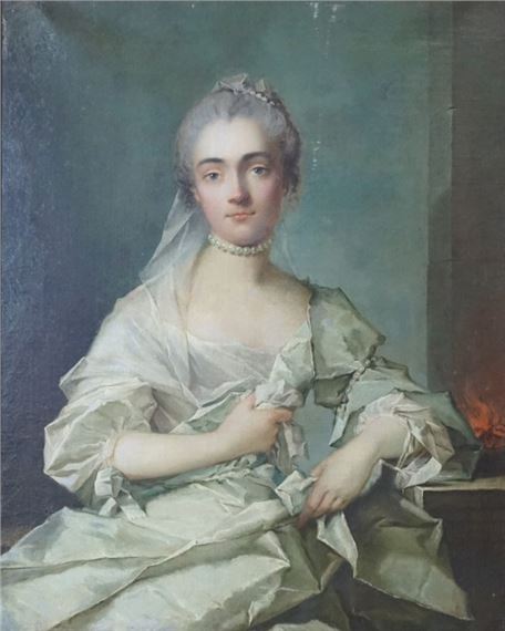 . Portrait de Claude de Beaurepaire, comtesse Aubert d'Ailly by Louis-Richard-François Dupont de Montfiquet