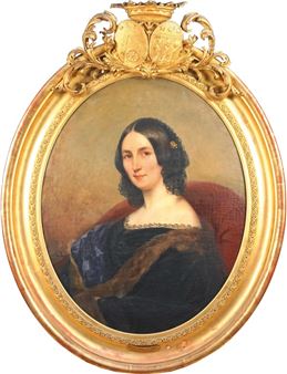 Portrait de la marquise Le Charron - Eugénie de Lagatinerie