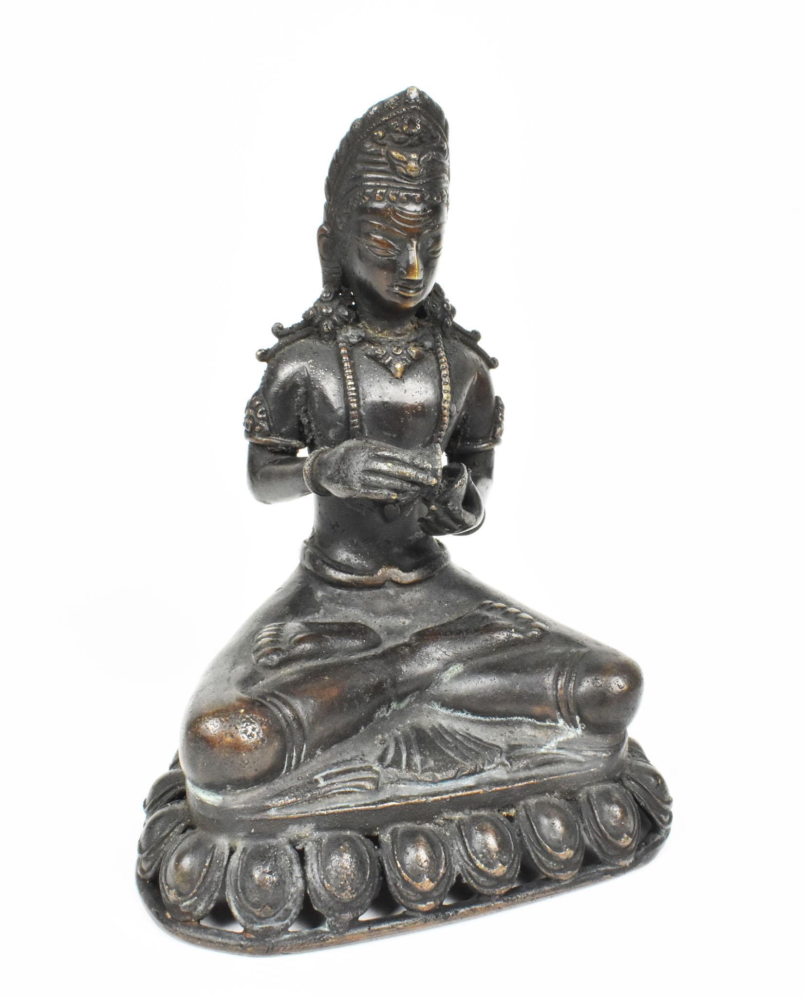 Artwork by Nepalese School, Buddha, Made of Bronze
