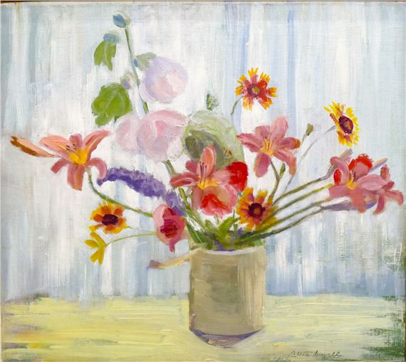 Alice Sewall ''Floral Still Life'' Oil on Board Framed 20''x22'' - Alice Sewall