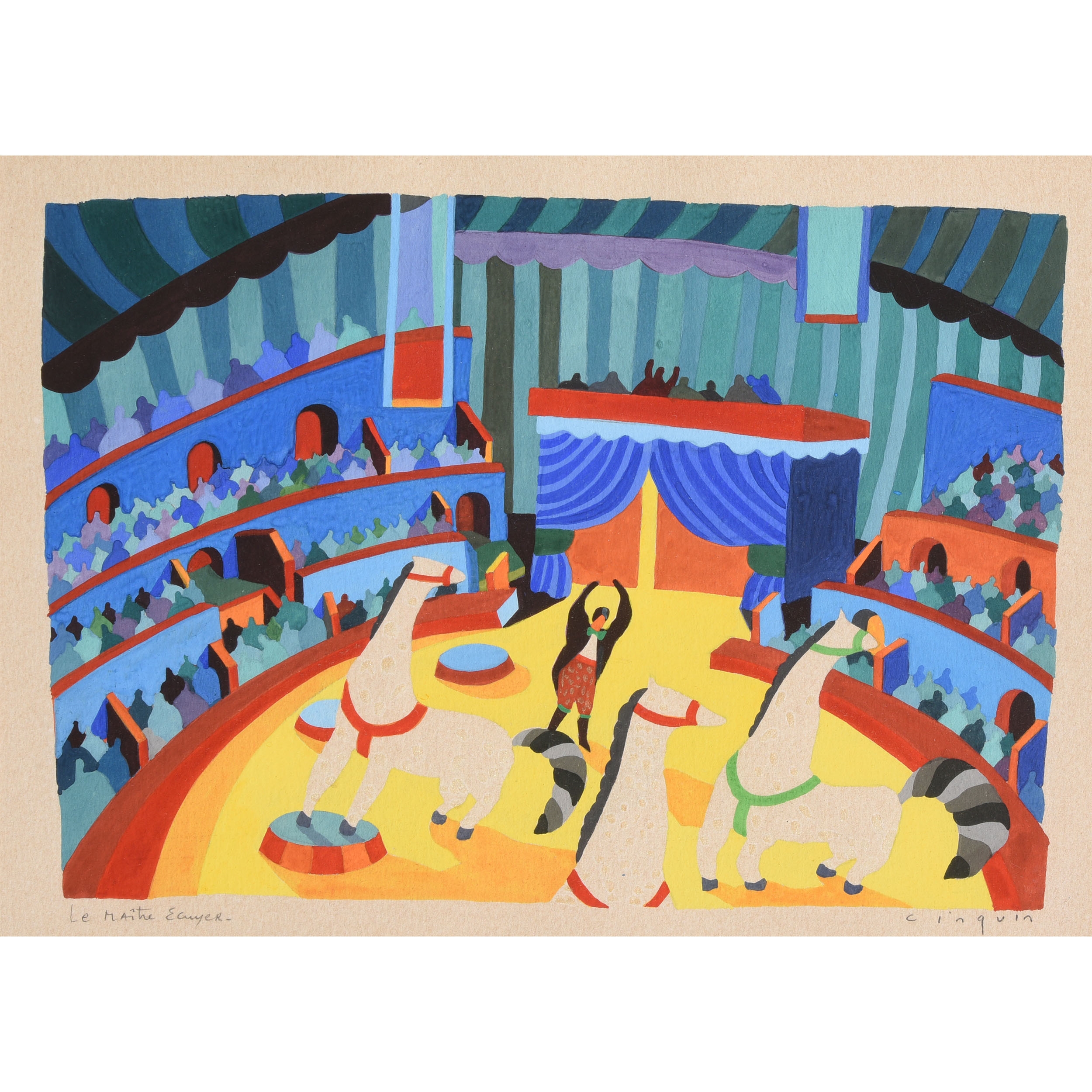 Artwork by Jacques Cinquin, The Master Squire, Made of Gouache