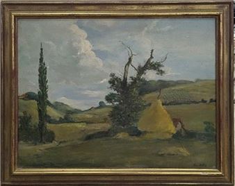 Meules et champs, 1943 - Guy Duffau