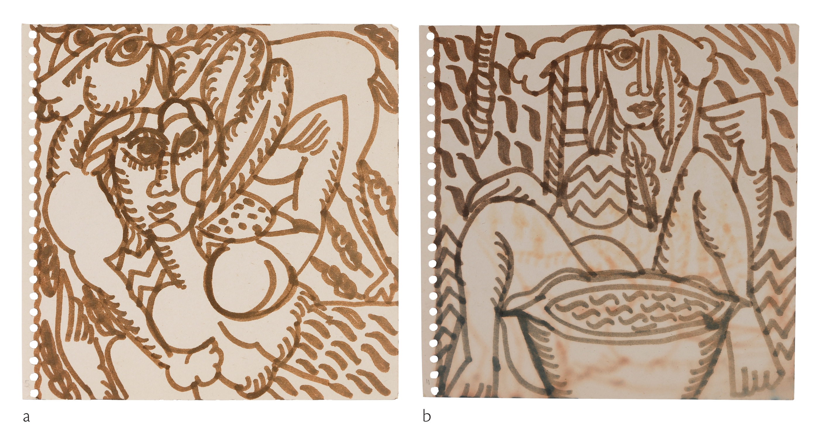 Artwork by Rini Dhumal, Untitled, Made of Felt tip pen on paper