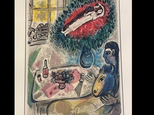 Marc Chagall | Marc Chagall. Signed Lithograph. Reverie. | MutualArt