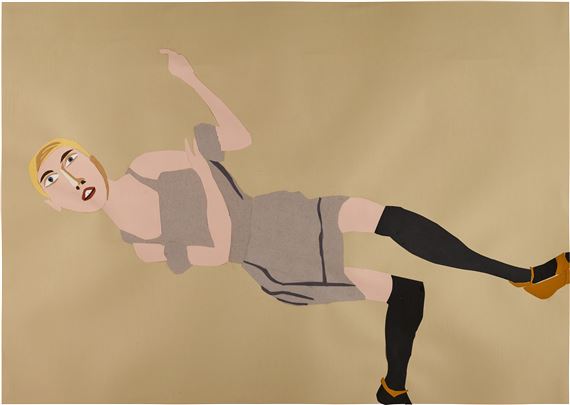Short-Haired Blonde Reclining by Chantal Joffe, Executed in 2006