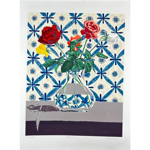 Bill Sullivan | Bill Sullivan (1942-2010) Serigraph,Flowers, signed ...