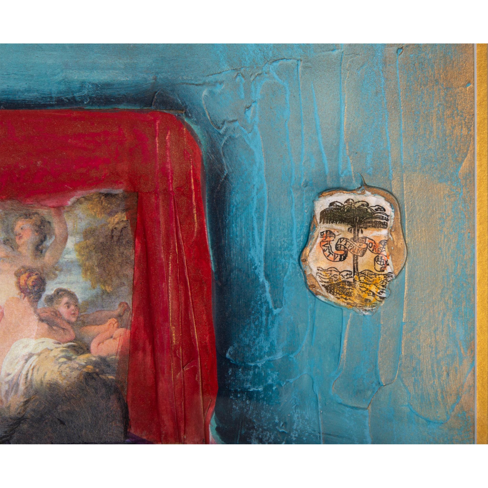 Roya Azim | Roya Azim (b. 1964) Mixed Media Collage, Signed | MutualArt