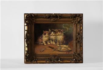Chatons aux aguets - Jules LE Roy