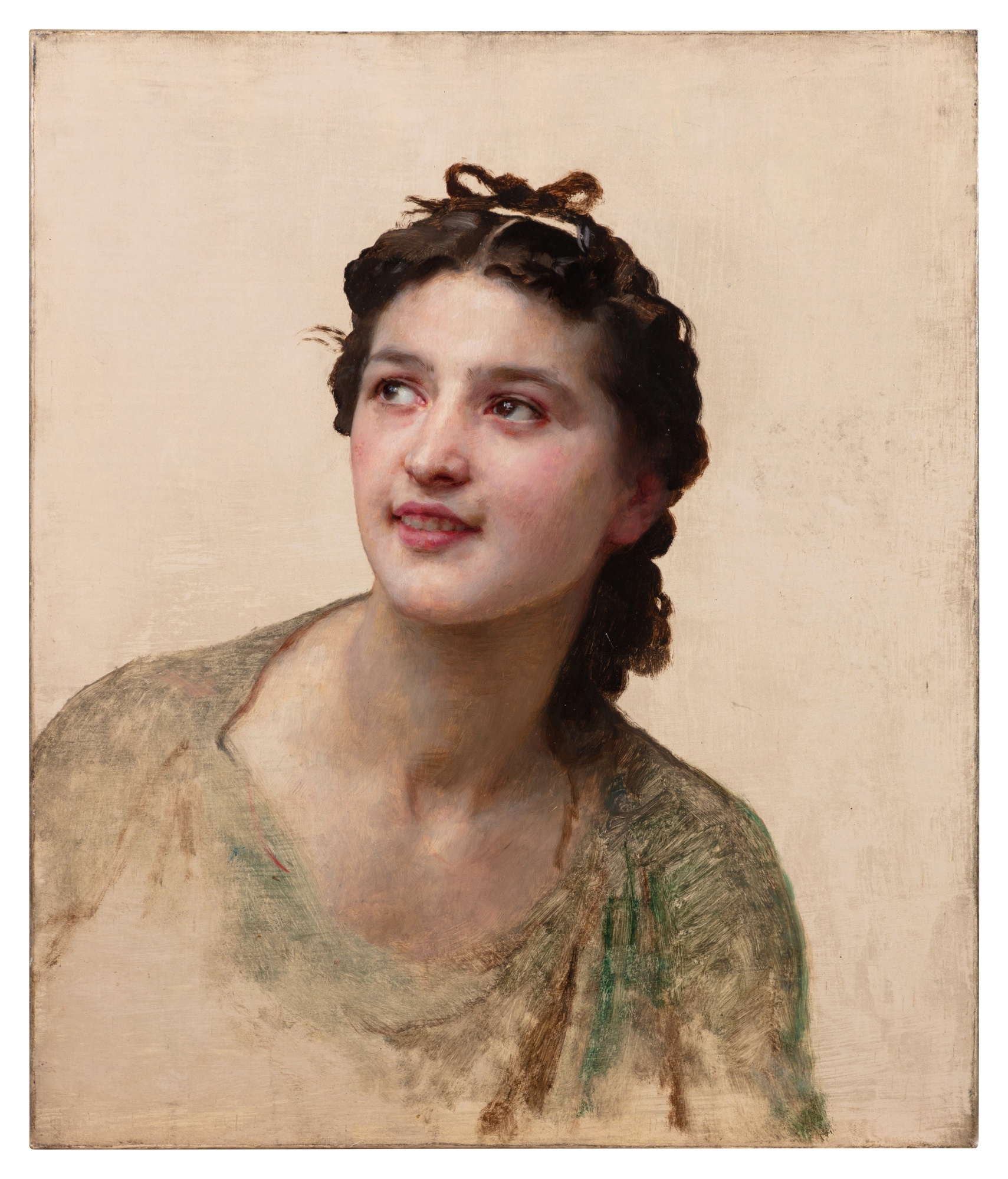 Study for a Smiling Girl by William Adolphe Bouguereau