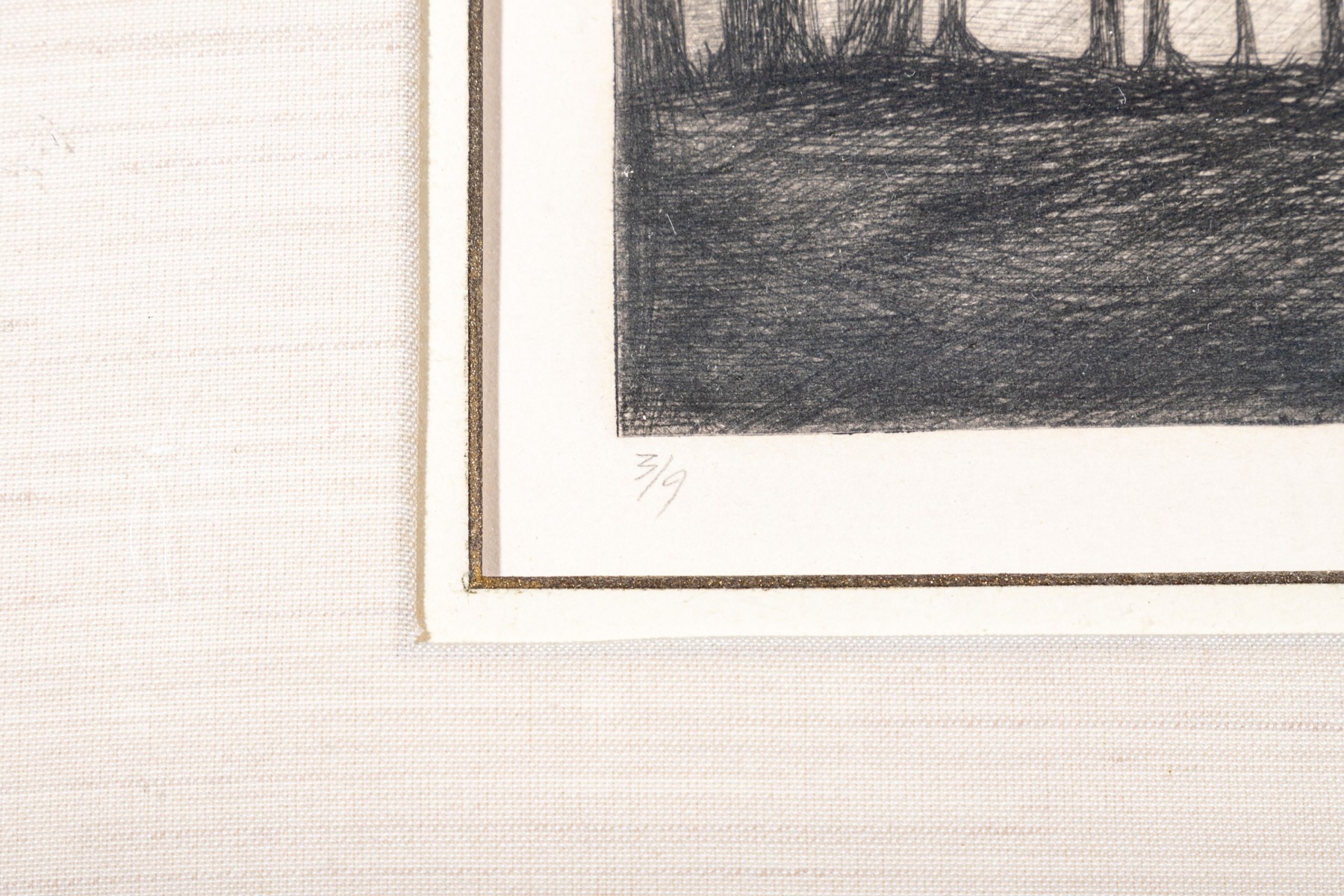 Artwork by Caroline Cutrona, "Lonely Silhouettes", Made of etching