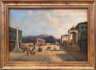 La Croix de Marbre à Nice – vers 1820 - Arcangelo Michele Migliarini