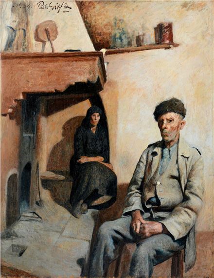 Interior with figures by Paolo Ghiglia, 1934