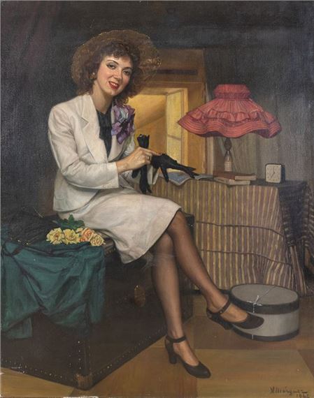 RITRATTO DI SIGNORA DI ALEJANDRO FRANCISCO MARQUEZ by Alejandro Francisco Marquez, 1942