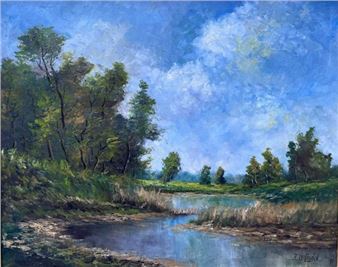 Paysage à l’étang - H. Verlinden