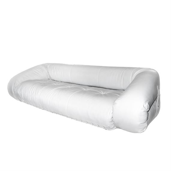 Refurbished white sofa, Anfibio model, 60's by Alessandro Becchi