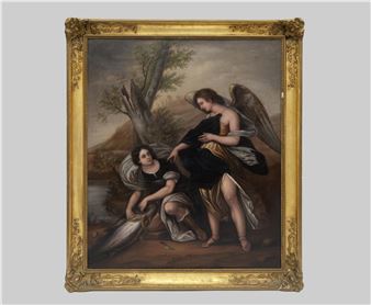 TOBÍAS Y EL ARCÁNGEL RAFAEL, SIGLO XVIII - Tobías Y EL Arcángel Rafael