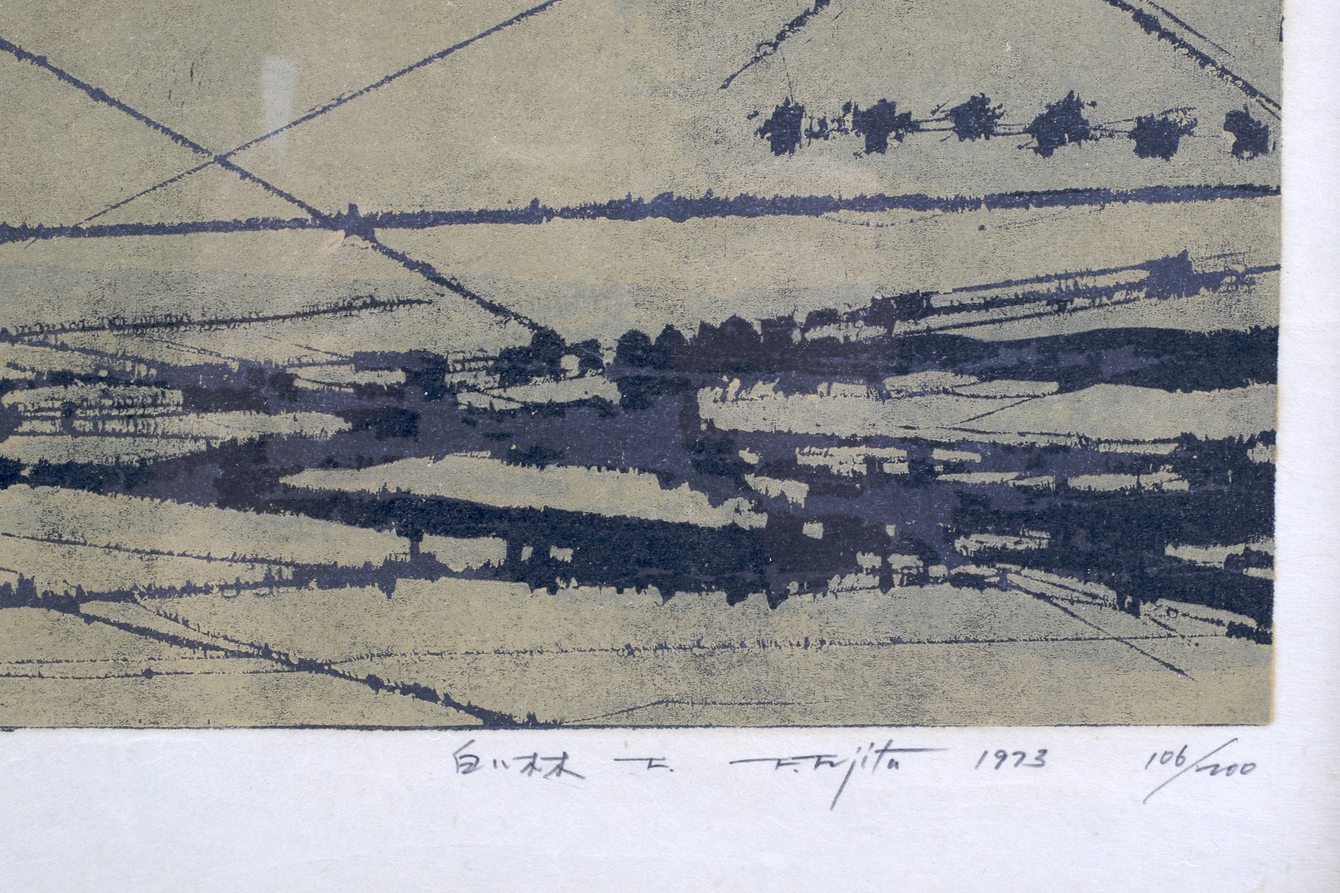 Artwork by Fumio Fujita, Trees, Made of print