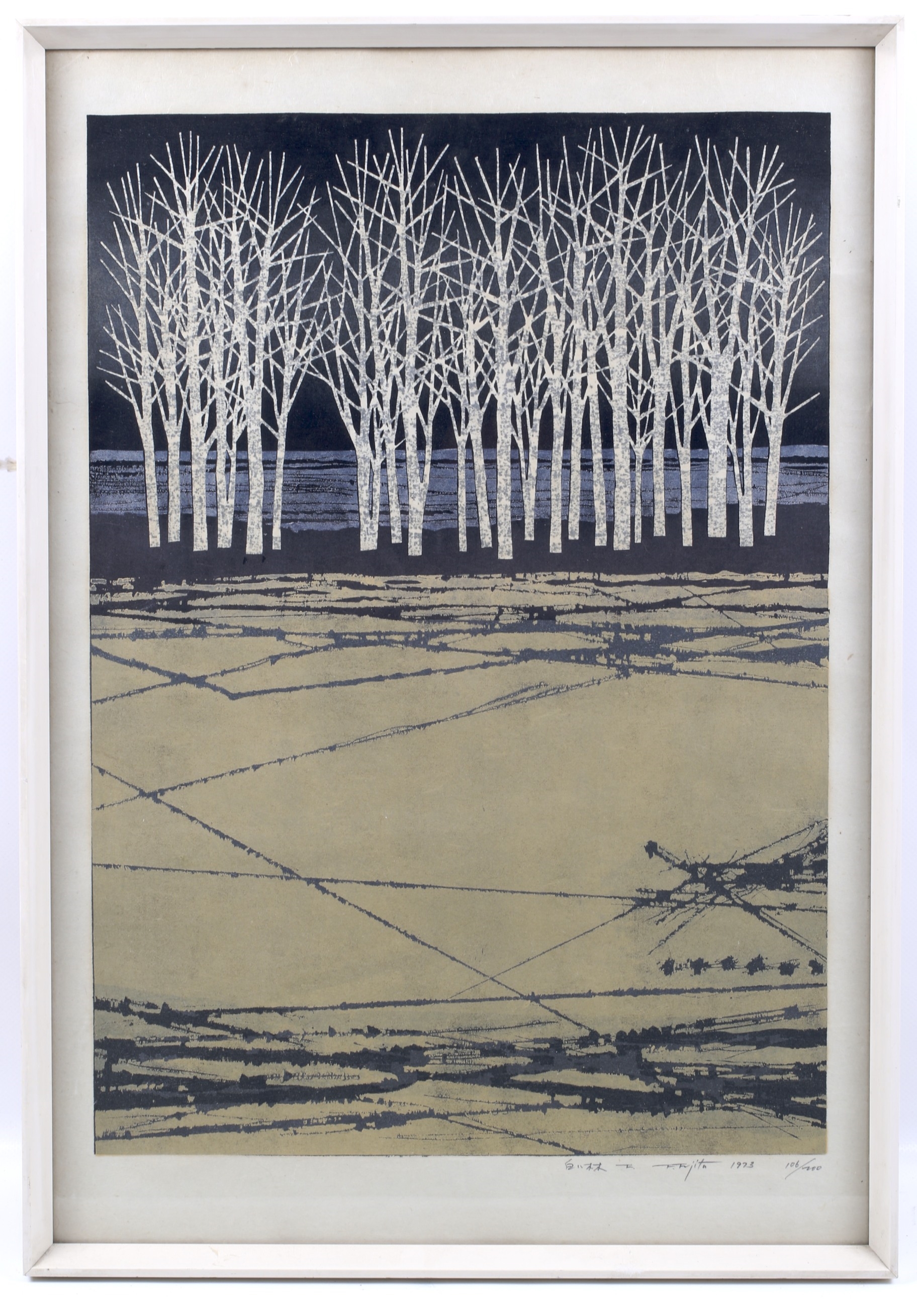 Artwork by Fumio Fujita, Trees, Made of print