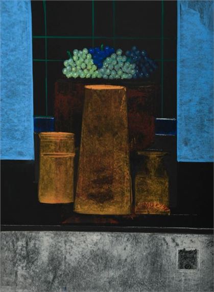 Pierre-Vincent Innocente | Nature morte au raisin | MutualArt