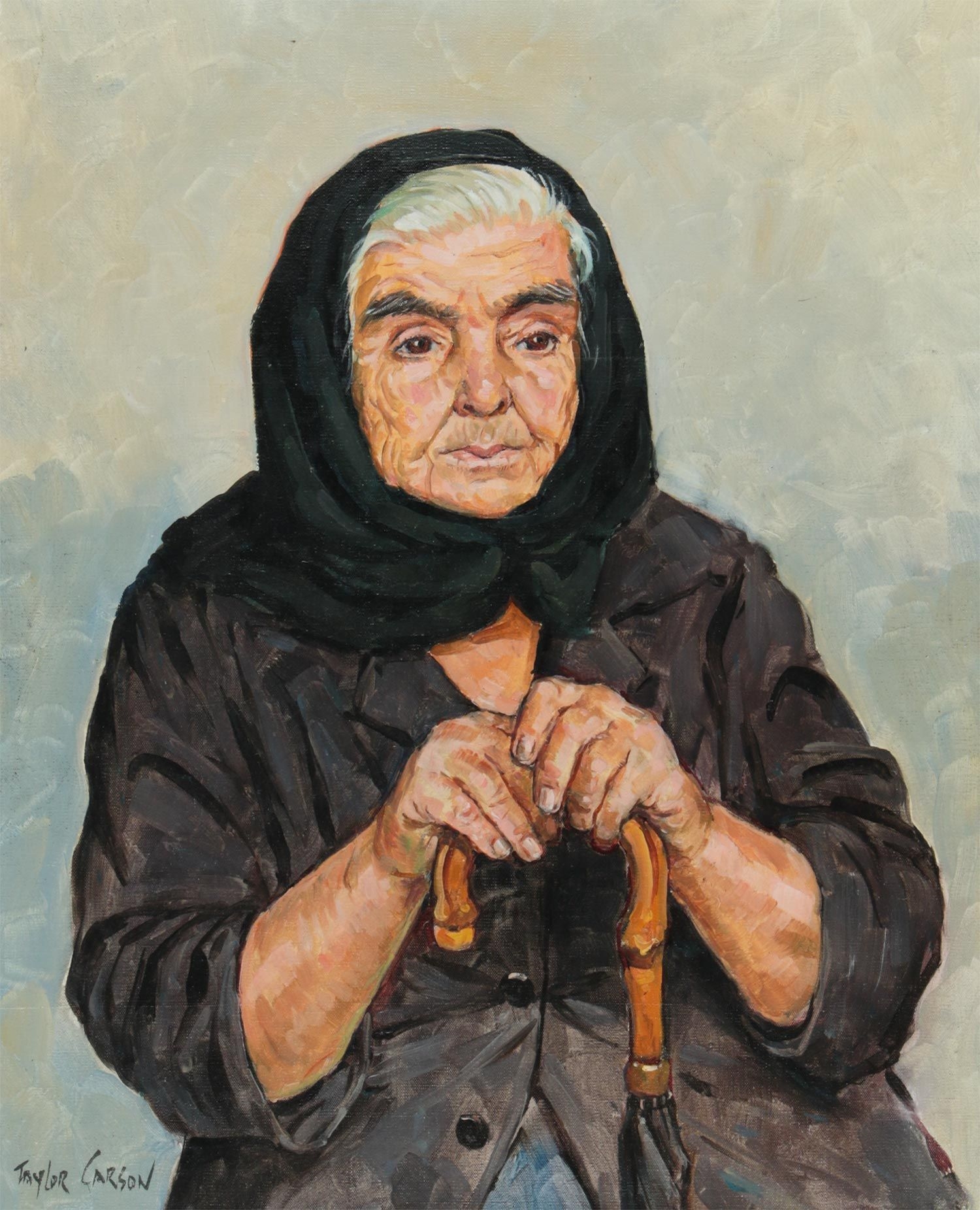 Robert Taylor Carson OLD WOMAN, CORFU (1976) MutualArt