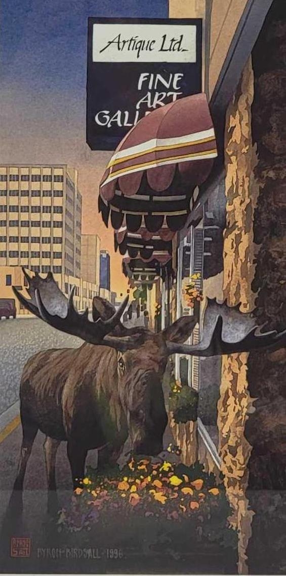 Byron Birdsall City of Moose and Flowers MutualArt