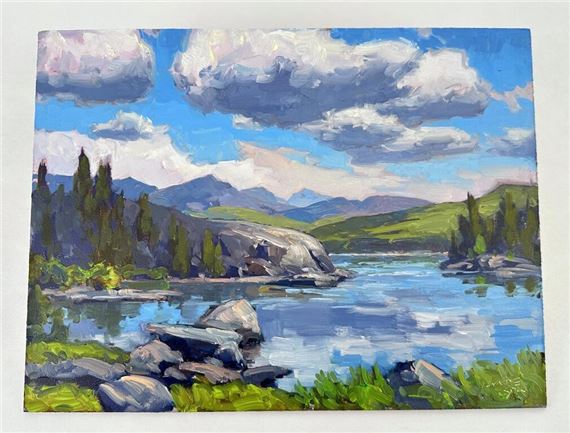 Taylor Lynde Montana Oil Painting by Taylor Lynde, 1995