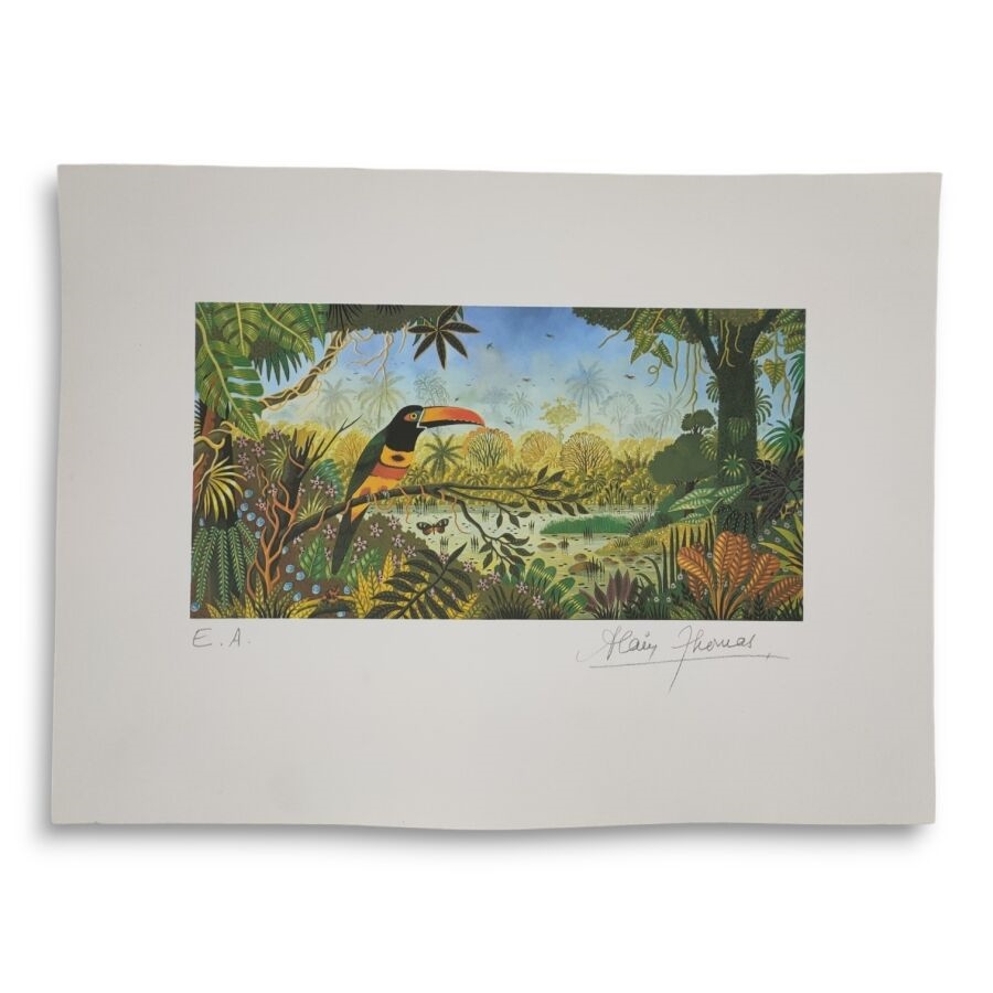 Artwork by Alain Thomas, Le toucan, Made of lithograph