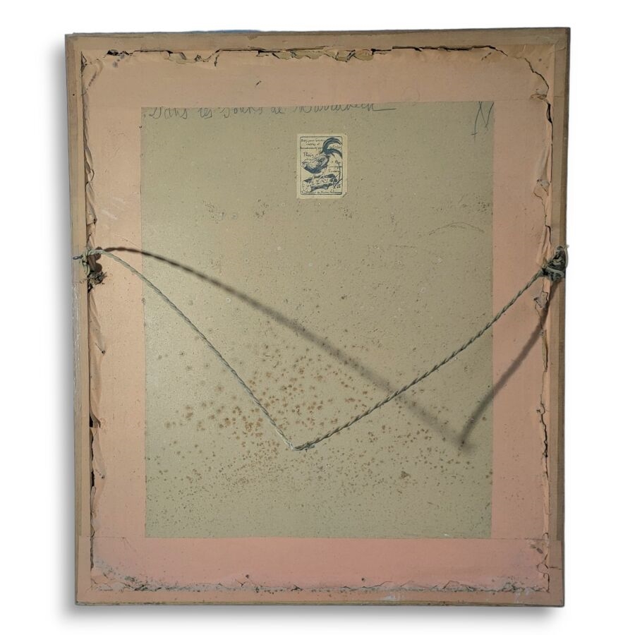 Artwork by René Pinard, Marrakech, mauresques dans les souk, 1931. Pastel signé, situé et daté en bas à gauche 42 x 39 cm à vue, Made of Pastel