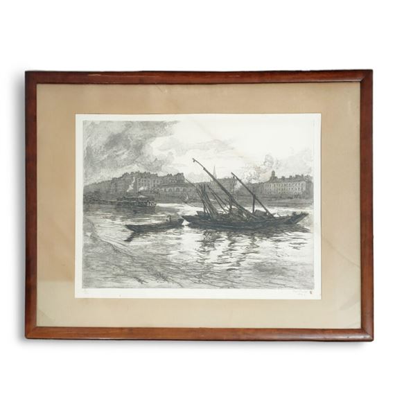 Nantes vue du quai Baco en