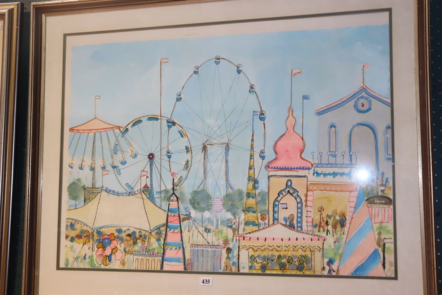 Artwork by Jeff Rozenbilds, Fairground, Made of watercolour