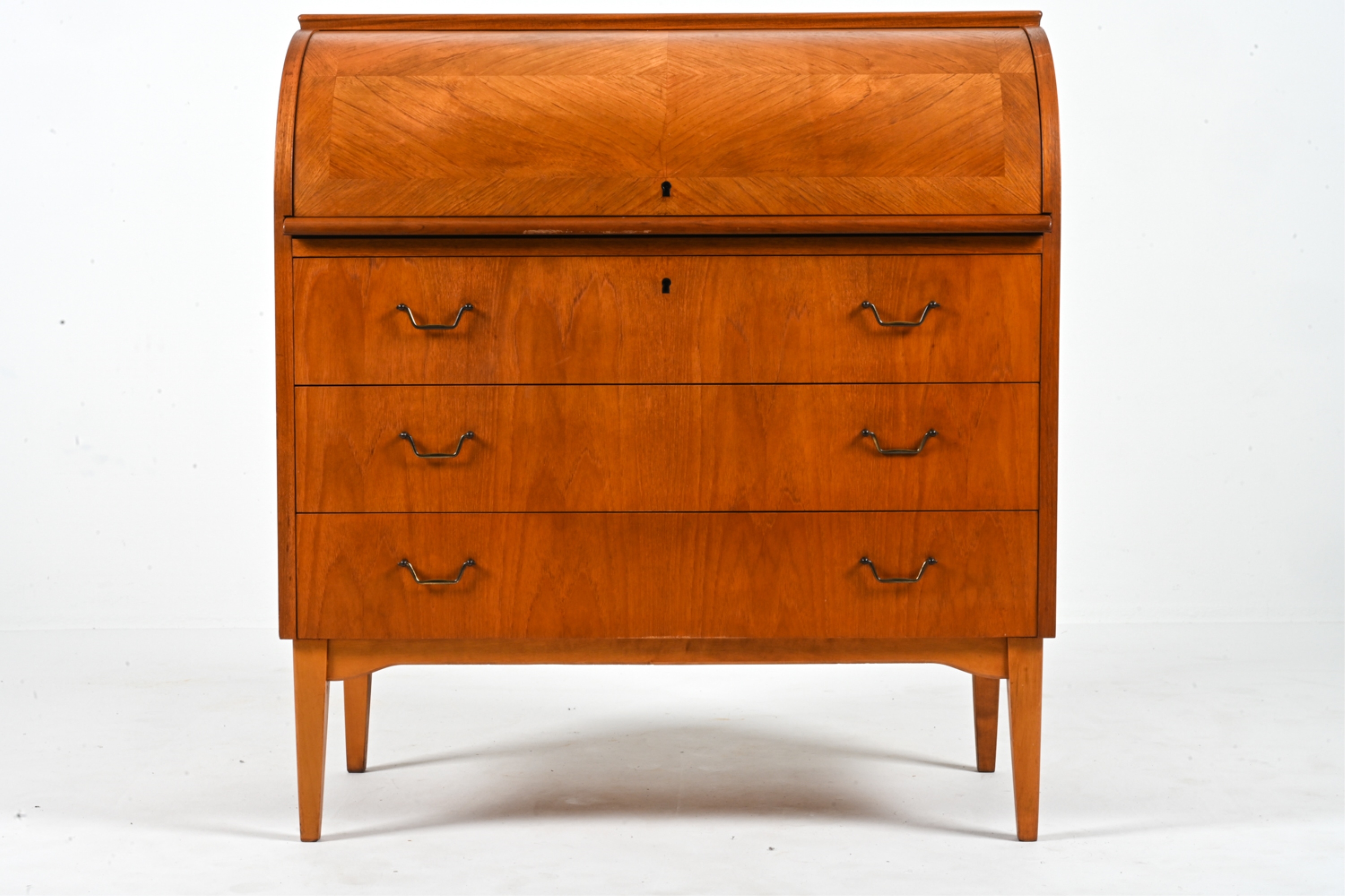 Egon Ostergaard | MANNER OF EGON OSTERGAARD TEAK ROLL-TOP SECRETARY ...