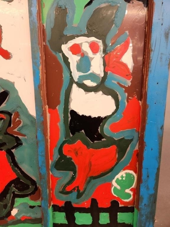 Joe Simms | 2 Joe Simms painted windows | MutualArt