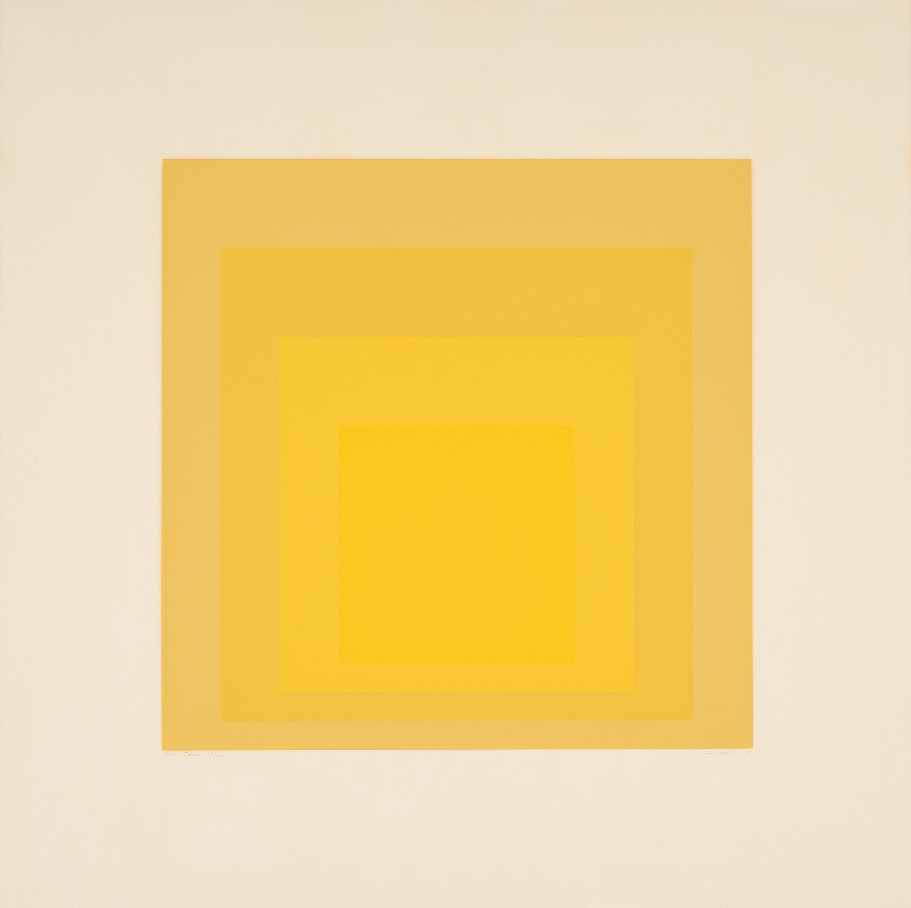 Josef Albers | Rare Echo. (1965) | MutualArt