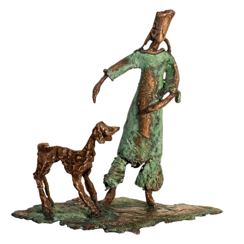 Artwork by Jadwiga Bardyszewska, Friends, Made of Bronze