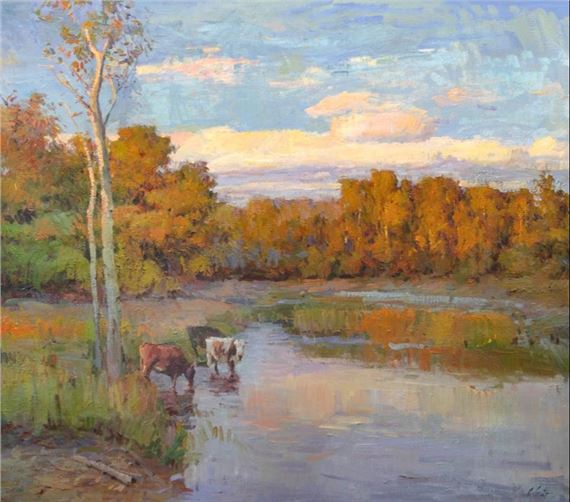 Galust Berberian (1955- ), Golden Autumn by Galust Berberian