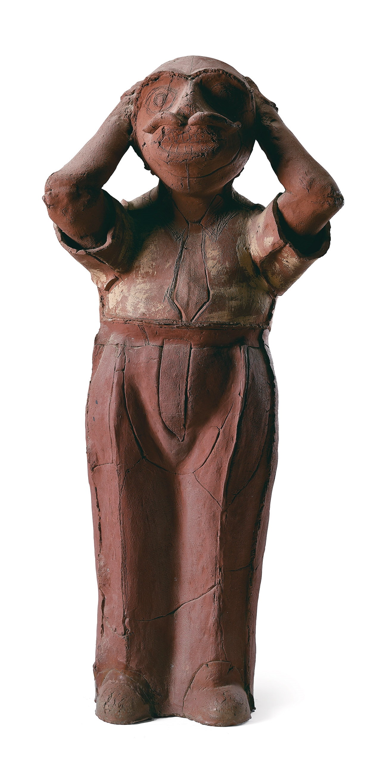 Artwork by Walter Benjamin, Hollow Men, Made of Painted terracotta