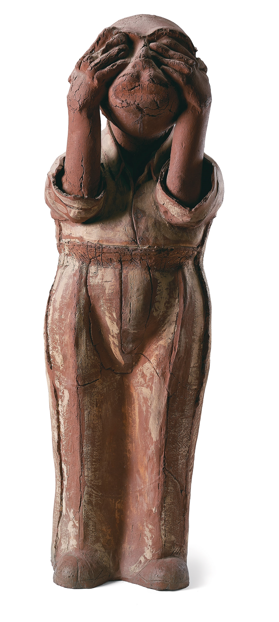 Artwork by Walter Benjamin, Hollow Men, Made of Painted terracotta