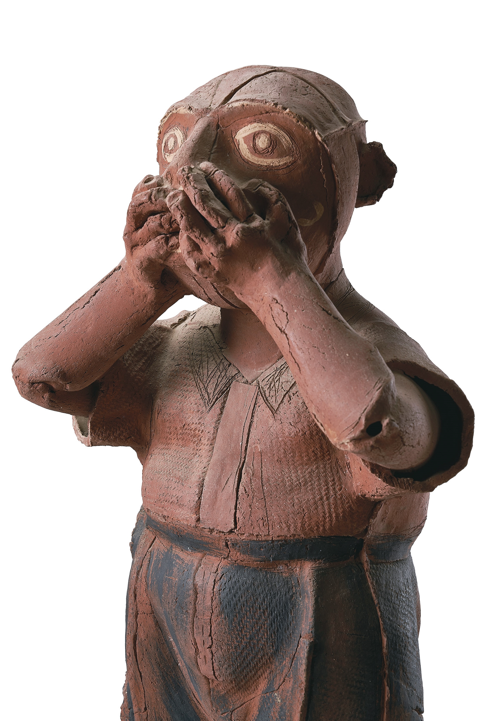 Artwork by Walter Benjamin, Hollow Men, Made of Painted terracotta