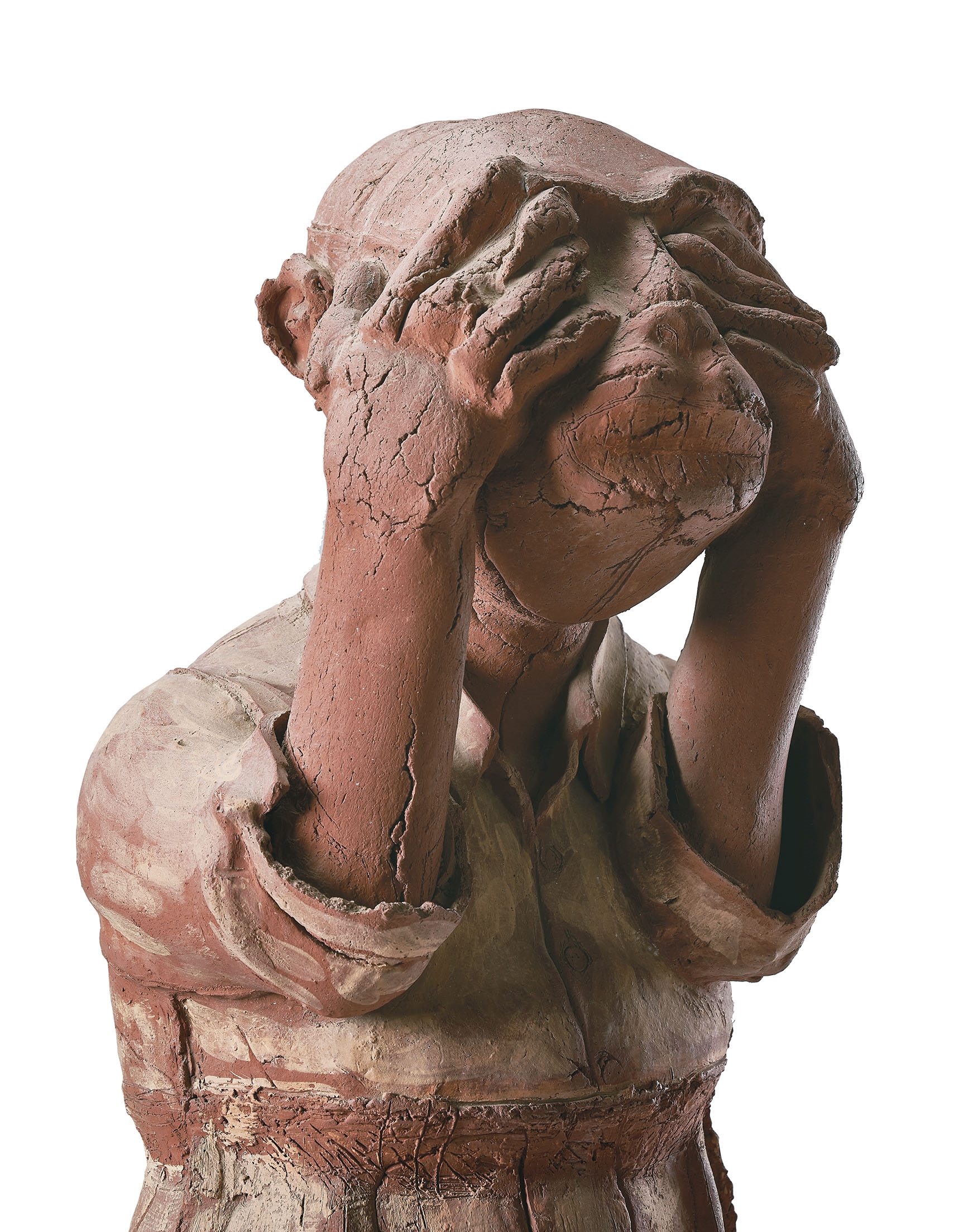 Artwork by Walter Benjamin, Hollow Men, Made of Painted terracotta