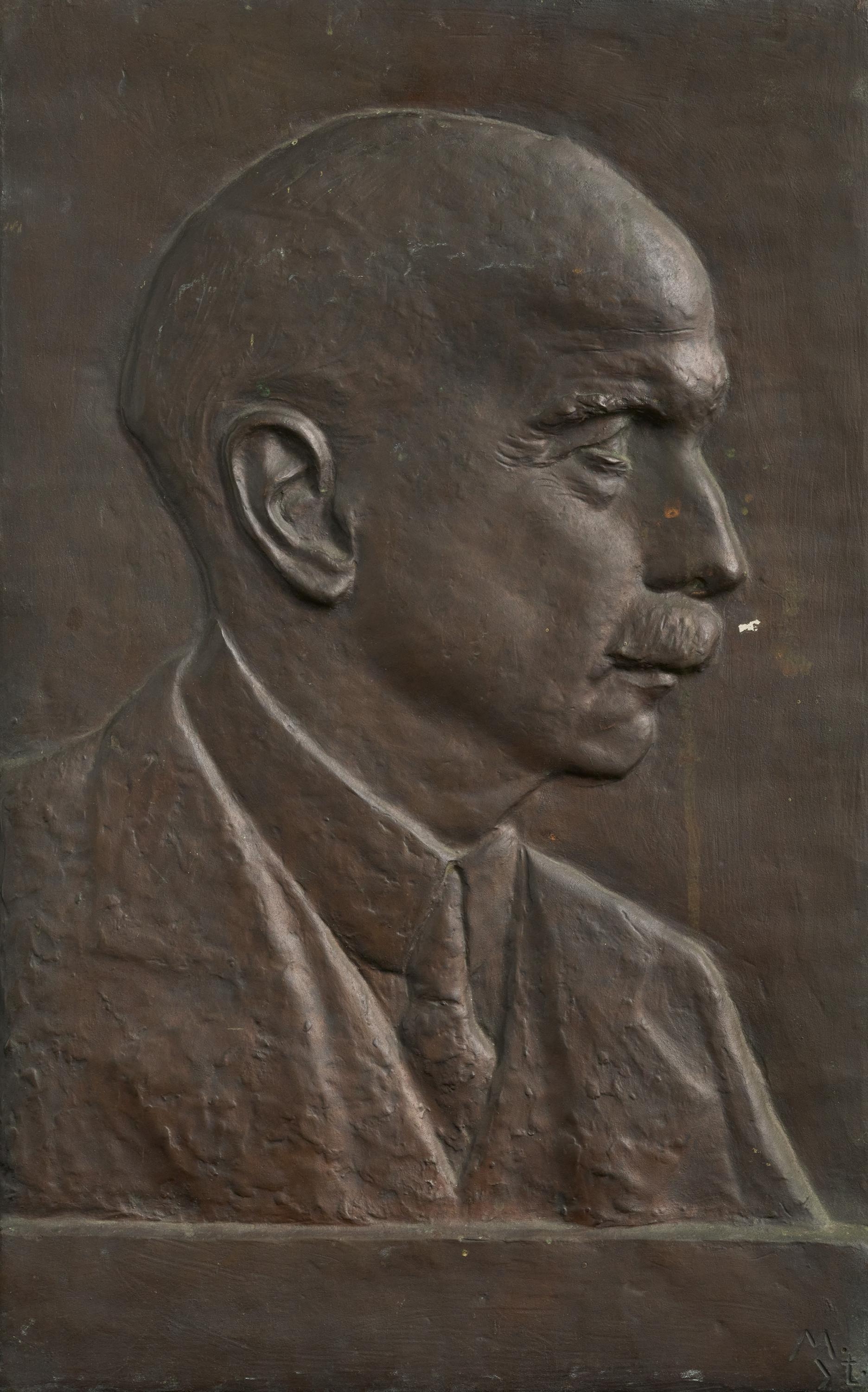Artwork by Milly Steger, Portrait of Friedrich Karl Dombois, Made of Bronze