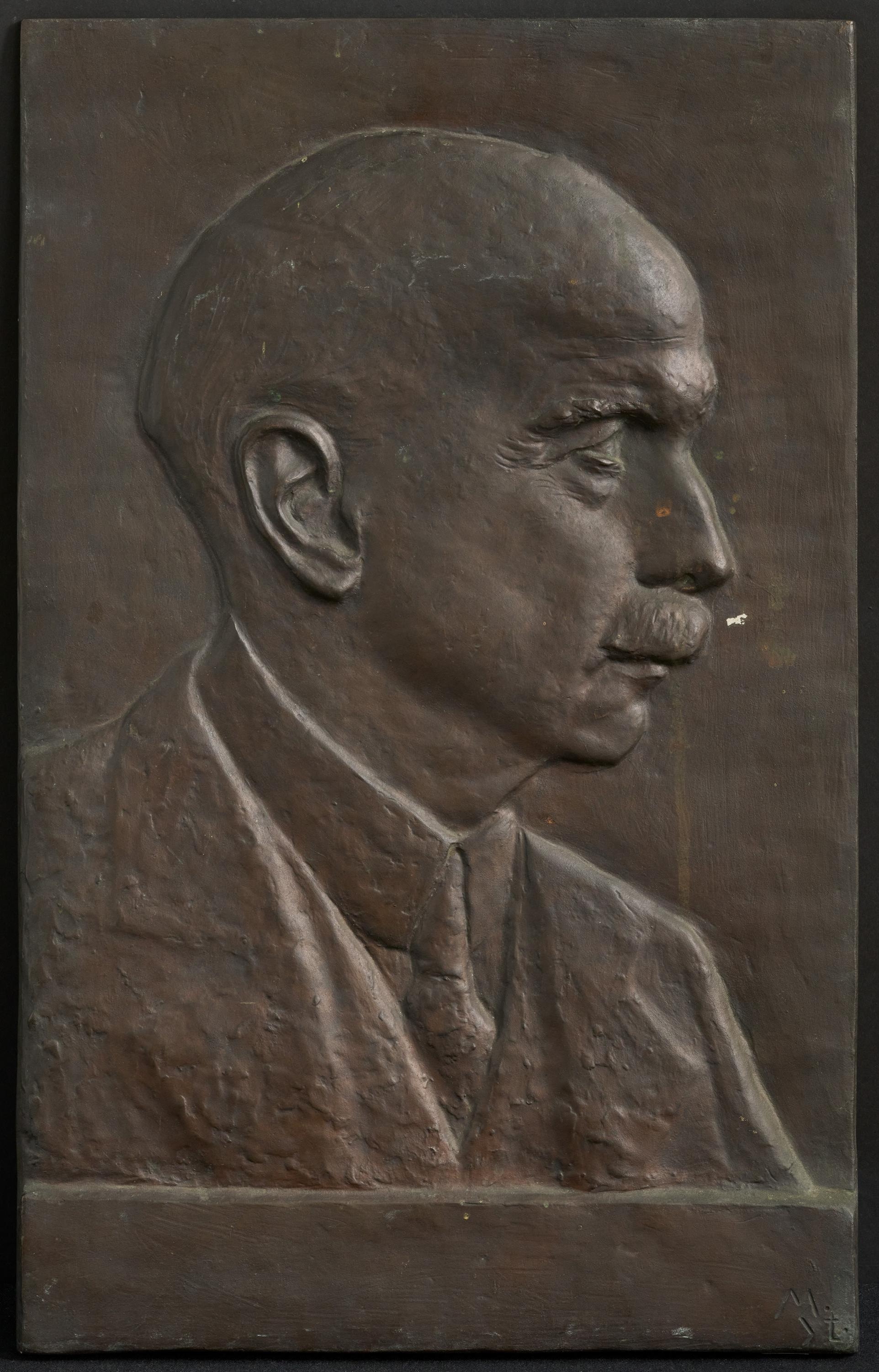 Artwork by Milly Steger, Portrait of Friedrich Karl Dombois, Made of Bronze