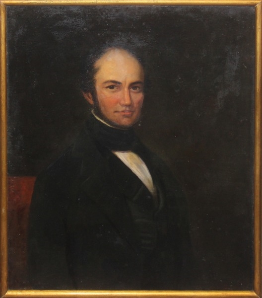 Artwork by James Hamilton Shegogue, Oil Portraits, John & Julia Tyler, James Shegogue, Made of a pair of oil