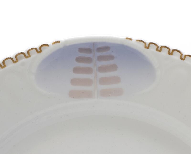 Artwork by Pietro Krohn, Pale Heron Pattern, Made of light blue and gold